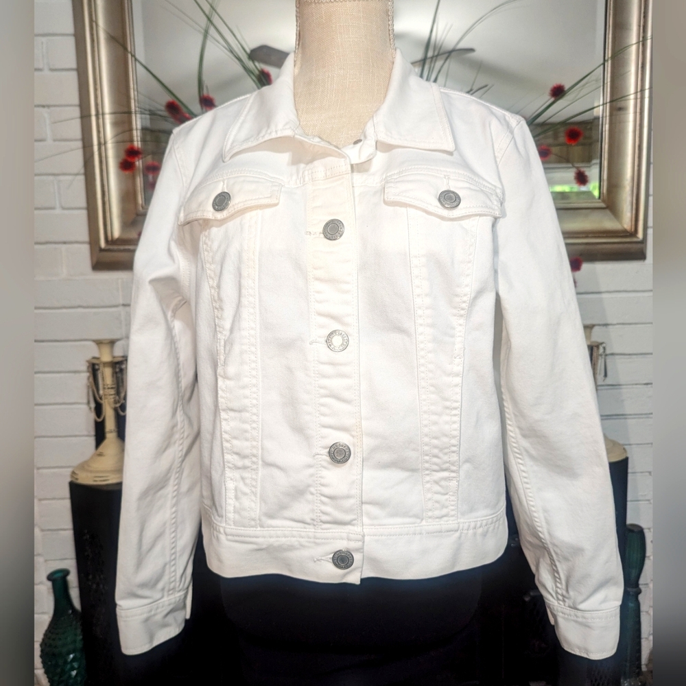 Mossimo White Jean Jacket